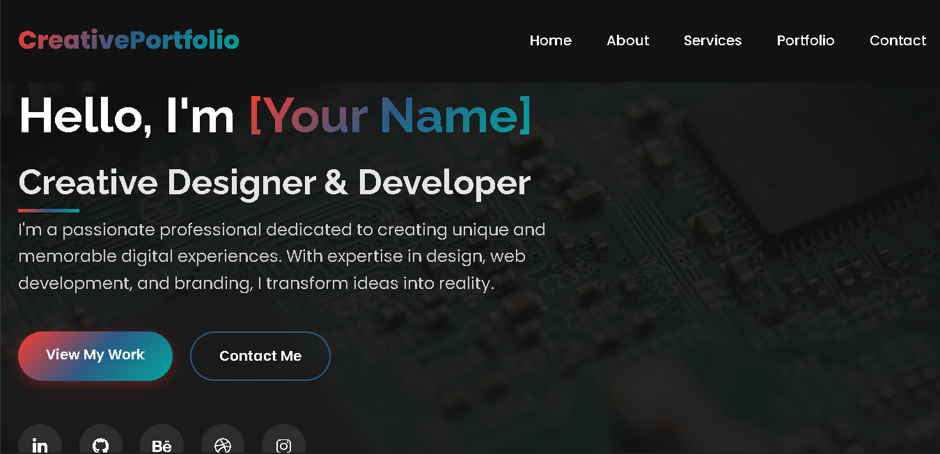 Creative Portfolio Template
