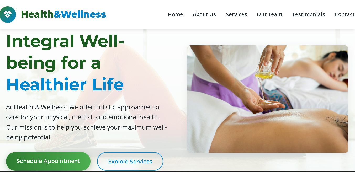 Health & Wellness Website